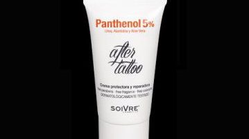 Crema After Tattoo Soivre, para curar el tatuaje, con 5% de Panthenol.